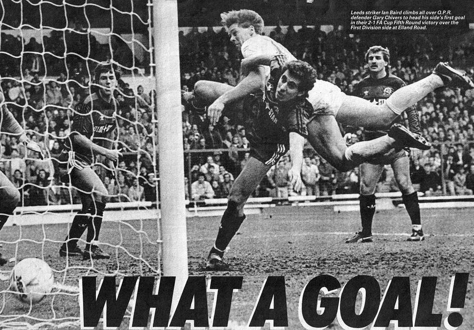 1 1987 QPR 21-2-87 Leeds 2 QPR 1 87 Baird goal
